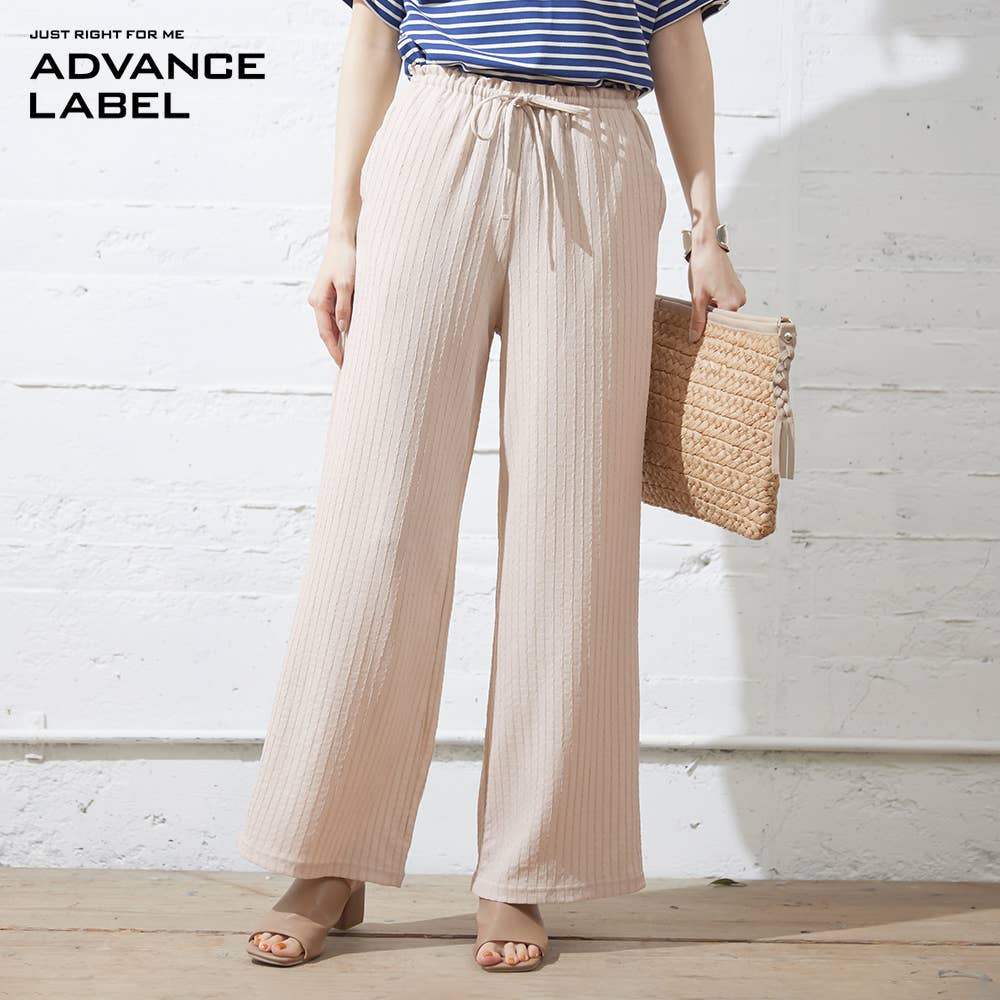 【ワイド】ジャカードイージーパンツ【SALE】